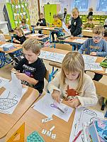 Podzimní výzdoba ve II. třídě 8.10.2025, foto: M. Mičanová, P. Horáková