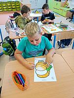 Podzimní výzdoba ve II. třídě 8.10.2025, foto: M. Mičanová, P. Horáková