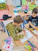 Podzimní výzdoba ve II. třídě 8.10.2025, foto: M. Mičanová, P. Horáková