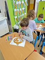 Podzimní výzdoba ve II. třídě 8.10.2025, foto: M. Mičanová, P. Horáková