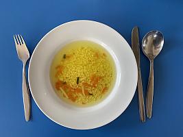 Jáhlová polévka se zeleninou