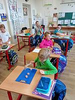 Martin jede... I. třída 11.11.2025, foto: K. Němečková Hospodářská