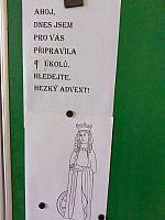 Druhý adventní týden v I. třídě, foto: K. Němečková Hospodářská