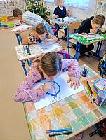 Paní Zima ve II. třídě 10.12.2025, foto: M. Mičanová