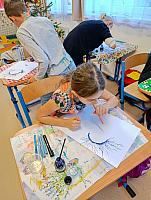 Paní Zima ve II. třídě 10.12.2025, foto: M. Mičanová