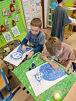 Paní Zima ve II. třídě 10.12.2025, foto: M. Mičanová