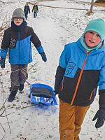 Leden s Kubulou a Kubou Kubikulou 27.1.2026, foto: D. Nepivodová