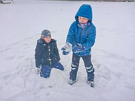 Leden s Kubulou a Kubou Kubikulou 27.1.2026, foto: D. Nepivodová