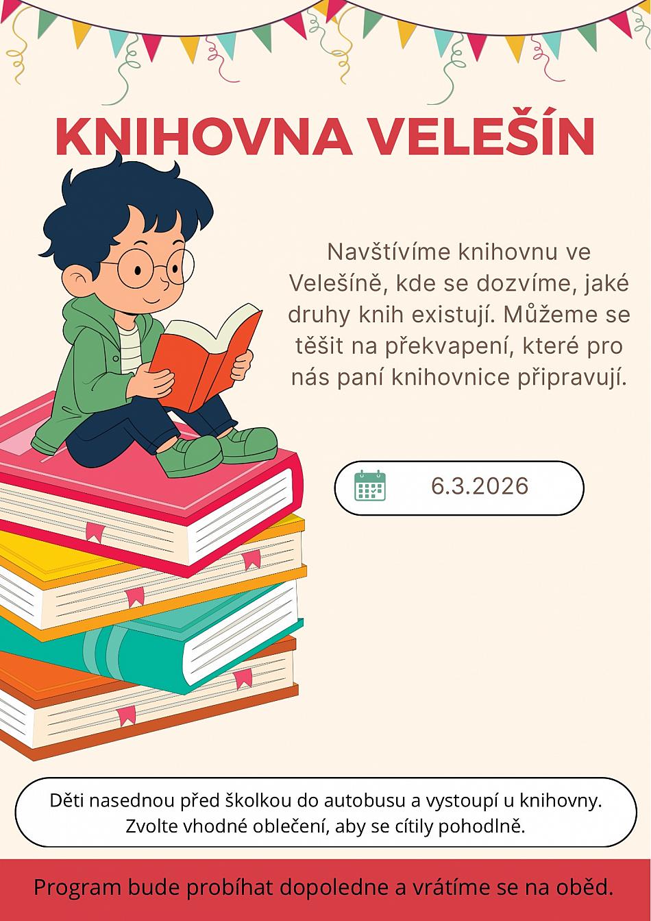 Knihovna Velešín 6.3.2026