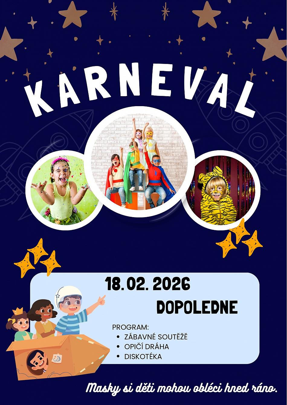 Karneval MŠ 18.2. 2026