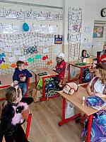 Masopust v I. třídě 16.2.2026, foto: K. Němečková Hospodářská