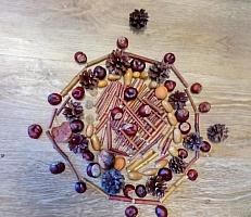 Land art I. třída 6.3.2026, foto: K. Němečková Hospodářská