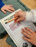 Návštěva knihovny a kina ve Velešíně 20.3.2026, foto: M. Mičanová, P. Horáková