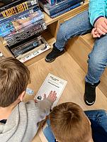 Návštěva knihovny a kina ve Velešíně 20.3.2026, foto: M. Mičanová, P. Horáková