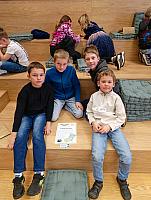 Návštěva knihovny a kina ve Velešíně 20.3.2026, foto: M. Mičanová, P. Horáková