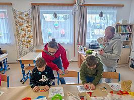 Velikonoční dílničky 1.4.2026, foto: D. Nepivodová, M. Mičanová