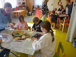 Velikonoční dílničky 1.4.2026, foto: D. Nepivodová, M. Mičanová