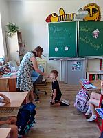Předposlední den školy v I. třídě 25.6.2026, foto: K. Němečková Hospodářská