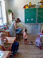 Předposlední den školy v I. třídě 25.6.2026, foto: K. Němečková Hospodářská