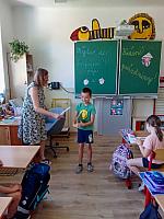 Předposlední den školy v I. třídě 25.6.2026, foto: K. Němečková Hospodářská