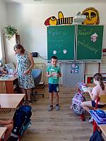 Předposlední den školy v I. třídě 25.6.2026, foto: K. Němečková Hospodářská