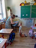 Předposlední den školy v I. třídě 25.6.2026, foto: K. Němečková Hospodářská