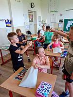 Předposlední den školy v I. třídě 25.6.2026, foto: K. Němečková Hospodářská