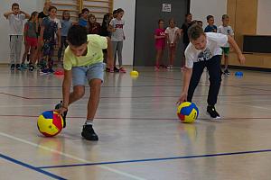 Zábavné dopoledne s prvňáky 4.9.2026, foto: K. Němečková Hospodářská, J. Švec