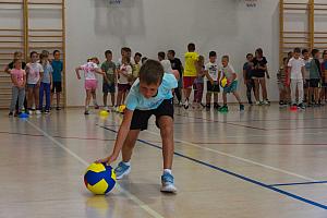 Zábavné dopoledne s prvňáky 4.9.2026, foto: K. Němečková Hospodářská, J. Švec