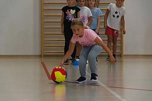 Zábavné dopoledne s prvňáky 4.9.2026, foto: K. Němečková Hospodářská, J. Švec