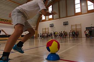 Zábavné dopoledne s prvňáky 4.9.2026, foto: K. Němečková Hospodářská, J. Švec