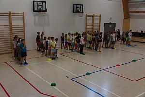 Zábavné dopoledne s prvňáky 4.9.2026, foto: K. Němečková Hospodářská, J. Švec
