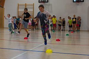 Zábavné dopoledne s prvňáky 4.9.2026, foto: K. Němečková Hospodářská, J. Švec