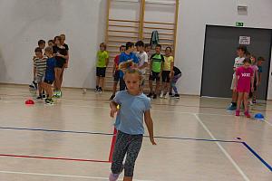 Zábavné dopoledne s prvňáky 4.9.2026, foto: K. Němečková Hospodářská, J. Švec