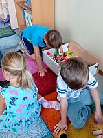 Zábavné dopoledne s prvňáky 4.9.2026, foto: K. Němečková Hospodářská, J. Švec