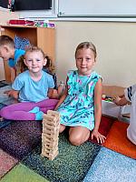 Zábavné dopoledne s prvňáky 4.9.2026, foto: K. Němečková Hospodářská, J. Švec