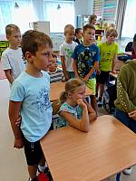 Zábavné dopoledne s prvňáky 4.9.2026, foto: K. Němečková Hospodářská, J. Švec