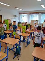Zábavné dopoledne s prvňáky 4.9.2026, foto: K. Němečková Hospodářská, J. Švec