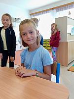Zábavné dopoledne s prvňáky 4.9.2026, foto: K. Němečková Hospodářská, J. Švec