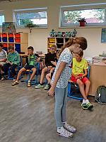 Zábavné dopoledne s prvňáky 4.9.2026, foto: K. Němečková Hospodářská, J. Švec