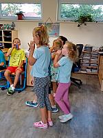 Zábavné dopoledne s prvňáky 4.9.2026, foto: K. Němečková Hospodářská, J. Švec