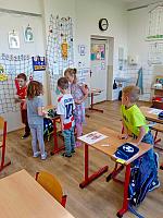 Měsíc v I. třídě 29.9.2026, foto: K. Němečková Hospodářská