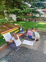 Běhací čtení s kreslením v ZŠ 19.9.2023, foto: Mgr. Monika Mičanová