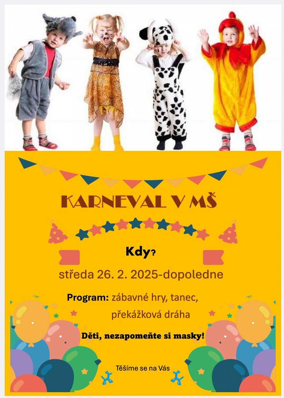 Karneval MŠ 2025