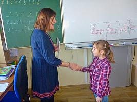 Pololetní vysvědčení v I. třídě, foto: Nepivodová Dana