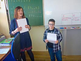 Pololetní vysvědčení v I. třídě, foto: Nepivodová Dana