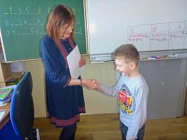 Pololetní vysvědčení v I. třídě, foto: Nepivodová Dana