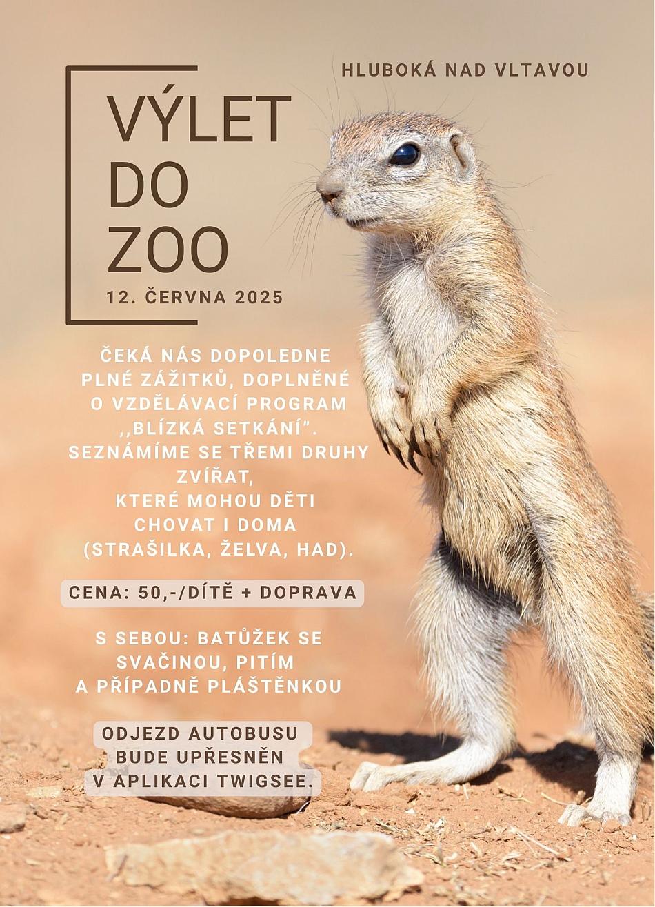 Výlet do ZOO MŠ 12.6.2025